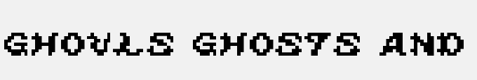 Ghouls Ghosts And Goblins