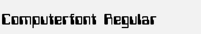 Computerfont Regular
