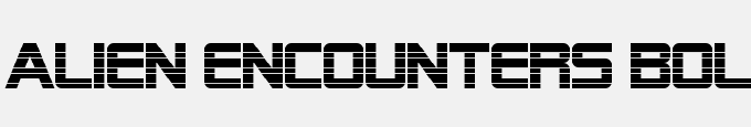 Alien Encounters Bold