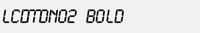 LCDMono2 Bold