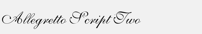 Allegretto Script Two