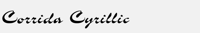 Corrida Cyrillic
