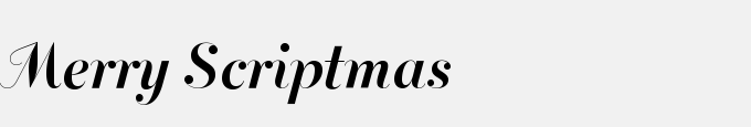 Merry Scriptmas