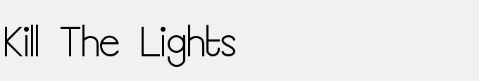 Kill The Lights