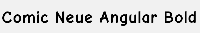 Comic Neue Angular Bold
