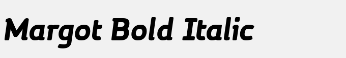 Margot Bold Italic