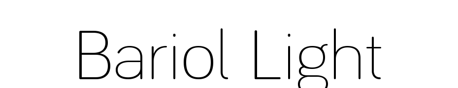 Bariol Light Fuente Descargar Gratis