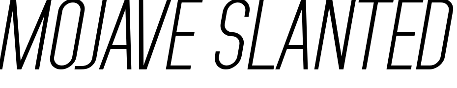 Mojave Slanted Font Download Free
