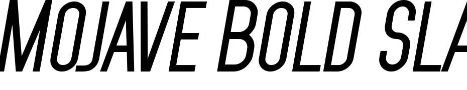 Mojave Bold Slanted Font Download Free