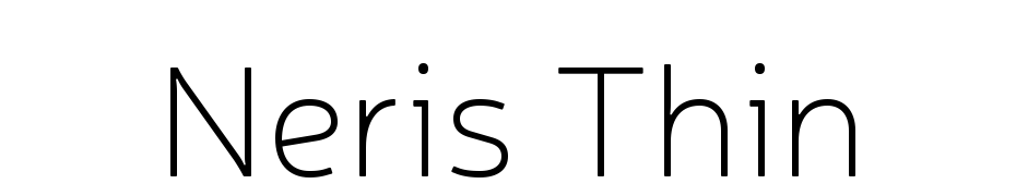 Neris Thin Fuente Descargar Gratis