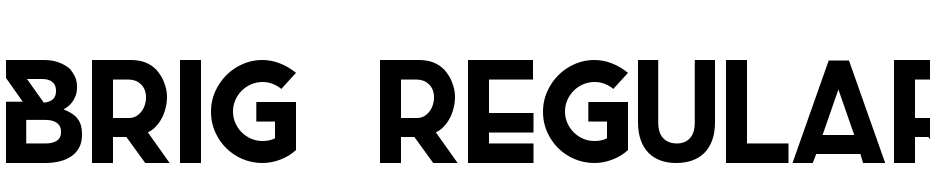Brig Regular Font Download Free