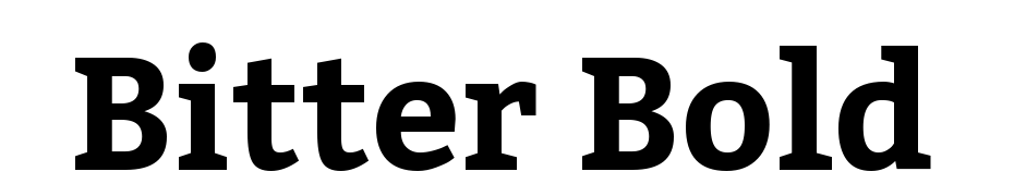 Bitter Bold Schrift Herunterladen Kostenlos
