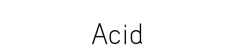 Acid Scarica Caratteri Gratis