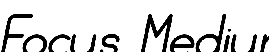 Focus Medium Italic Font Download Free