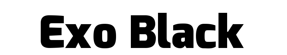 Exo Black Font Download Free