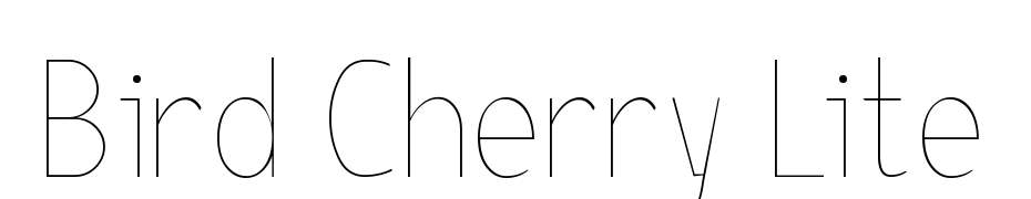 Bird Cherry Lite Font Download Free