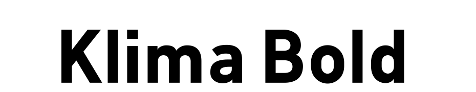 Klima Bold Font Download Free