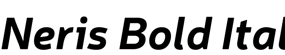 Neris Bold Italic Font Download Free