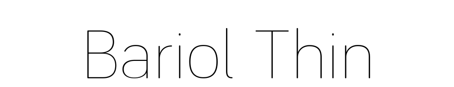 Bariol Thin Font Download Free