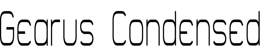 Gearus Condensed Book Font Download Free