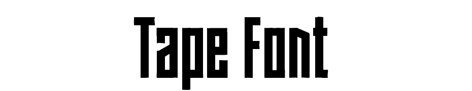 Tape Font Yazı tipi ücretsiz indir