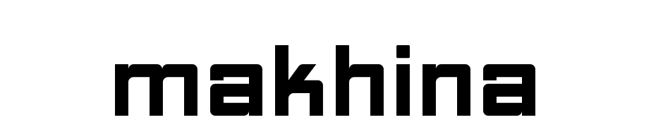 Makhina cкачати шрифт безкоштовно