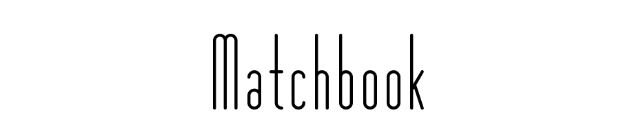 Matchbook Font Download Free