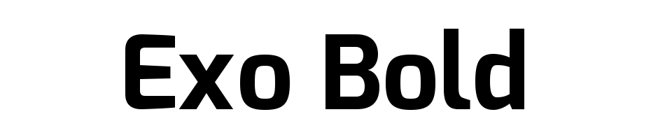 Exo Bold Font Download Free