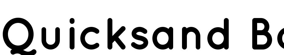 Quicksand Bold Regular Fuente Descargar Gratis