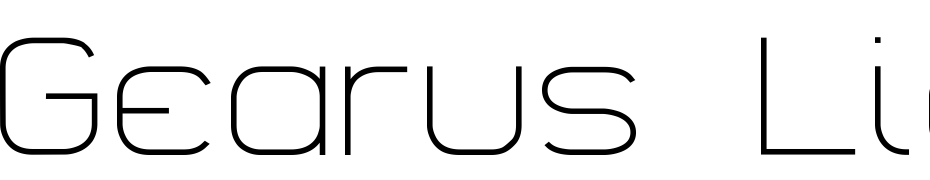 Gearus Light Font Download Free
