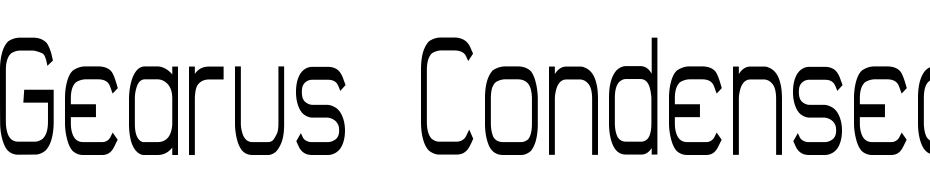Gearus Condensed Bold Font Download Free