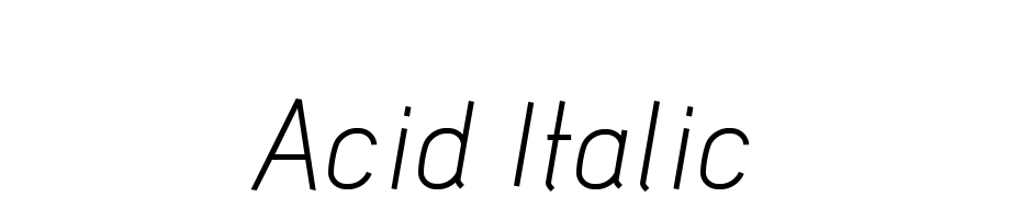 Acid Italic Polices Telecharger