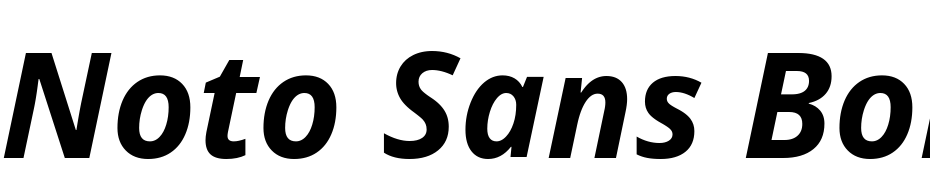 Noto Sans Bold Italic Font Download Free