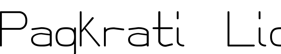 Pagkrati Light Font Download Free