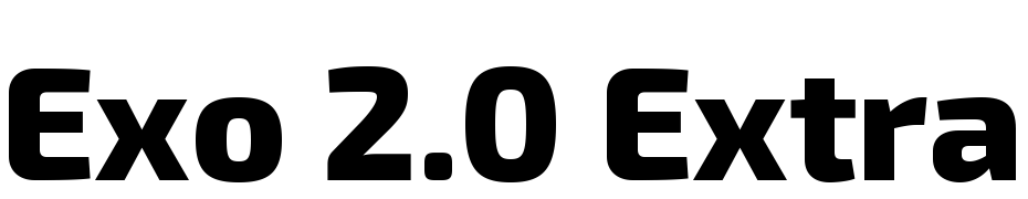 Exo 2.0 Extra Bold Schrift Herunterladen Kostenlos