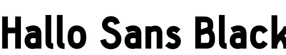 Hallo Sans Black Yazı tipi ücretsiz indir