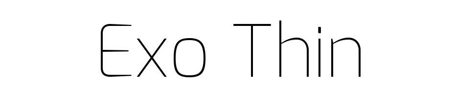 Exo Thin Font Download Free