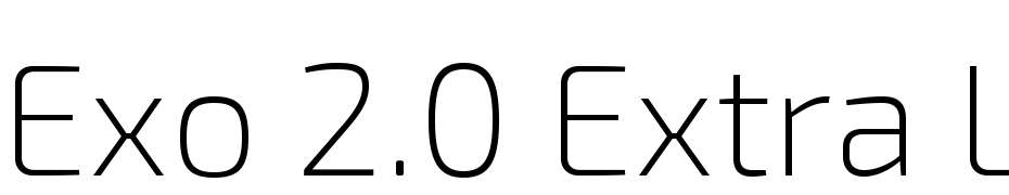 Exo 2.0 Extra Light Schrift Herunterladen Kostenlos
