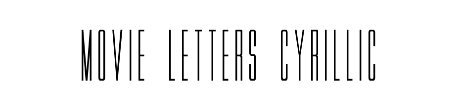 Movie Letters Cyrillic Font Download Free