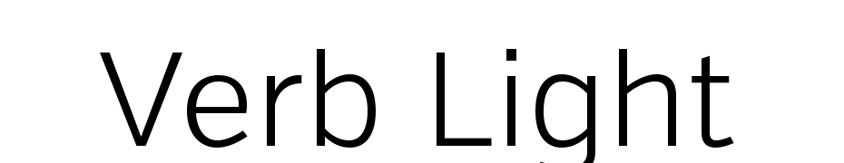 Verb Light Font Download Free