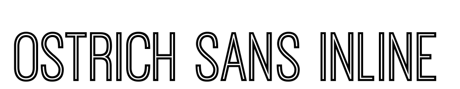 Ostrich Sans Inline Fuente Descargar Gratis