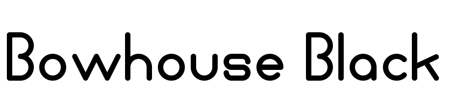 Bowhouse Black Yazı tipi ücretsiz indir