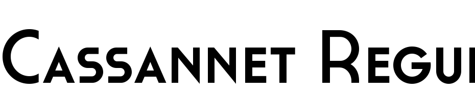 Cassannet Regular Fuente Descargar Gratis