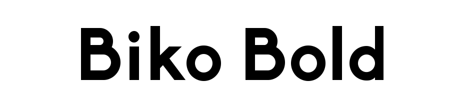 Biko Bold Font Download Free