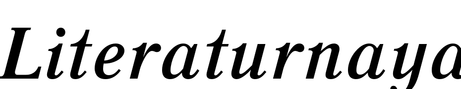 Literaturnaya Regular cкачати шрифт безкоштовно