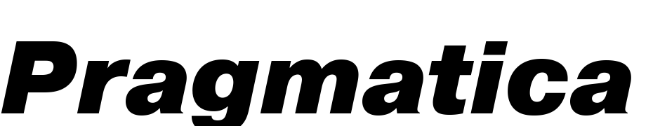 Pragmatica Black Oblique Font Download Free