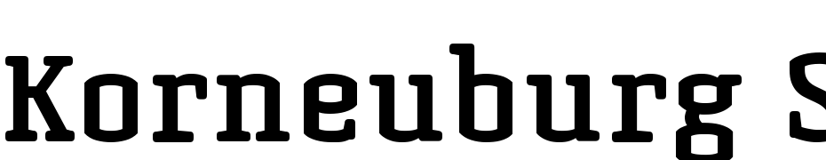 Korneuburg Slab Bold Font Download Free