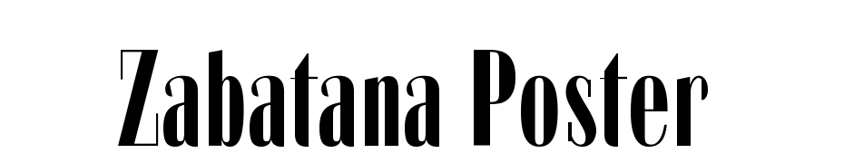 Zabatana Poster Schrift Herunterladen Kostenlos