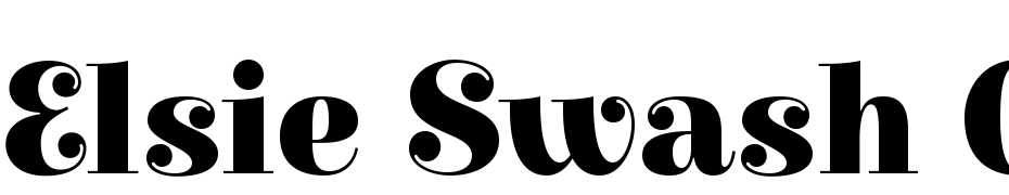 Elsie Swash Caps Black Font Download Free