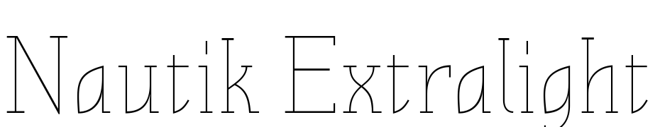 Nautik Extralight Font Download Free